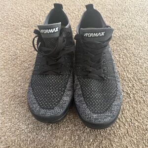 Nike Air Vapormax FlyKnit Men's Black and Gray Shoes